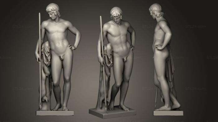 Statues antique and historical (Adonis, STKA_0716) 3D models for cnc